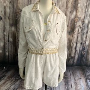 Cache Short Romper Suit W/Jacket
